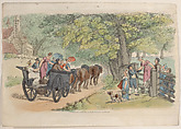 Plate 33, from "World in Miniature", Thomas Rowlandson British, Hand-colored etching