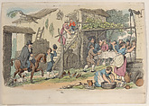 Plate 34, from "World in Miniature", Thomas Rowlandson British, Hand-colored etching