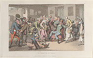 The Arrival in Paris, from "Journal of Sentimental Travels in the Southern Provinces of France, Shortly Before the Revolution", Thomas Rowlandson British, Hand-colored etching and aquatint
