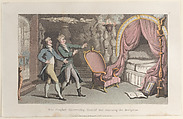 The Prophet discovering himself and exposing the deception, from "Journal of Sentimental Travels in the Southern Provinces of France, Shortly Before the Revolution", Thomas Rowlandson British, Hand-colored etching and aquatint