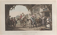 Pleasures of a Poste Aux Ânes, from "Journal of Sentimental Travels in the Southern Provinces of France, Shortly Before the Revolution", Thomas Rowlandson British, Hand-colored etching and aquatint