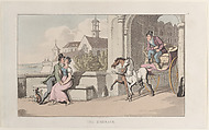 The Embrace, from "Journal of Sentimental Travels in the Southern Provinces of France, Shortly Before the Revolution", Thomas Rowlandson British, Hand-colored etching and aquatint