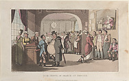 Quae Genus in Search of Service, Thomas Rowlandson British, Hand-colored etching and aquatint