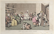 Quae Genus with a Quack Doctor, Thomas Rowlandson  British, Hand-colored etching and aquatint