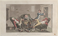 Quae Genus Attends on a Sporting Finale, Thomas Rowlandson  British, Hand-colored etching and aquatint