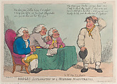 Hodge's Explanation of a Hundred Magistrates, Thomas Rowlandson British, Hand-colored etching