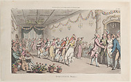 Don Luigi's Ball, Thomas Rowlandson  British, Hand-colored etching and aquatint