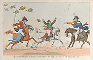R. Ackermann's Transparency on the Victory of Waterloo, Thomas Rowlandson  British, Hand-colored etching