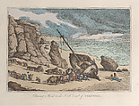 Clearing a Wreck on the North Coast of Cornwall, Thomas Rowlandson British, Hand-colored etching