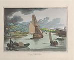 Fowey, Cornwall, Thomas Rowlandson  British, Hand-colored etching and aquatint