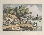 View near Newport, Isle of Wight, Thomas Rowlandson  British, Hand-colored etching and aquatint