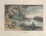 A View near Richmond, Thomas Rowlandson  British, Hand-colored etching and aquatint