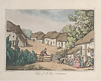 Village of St. Udy, Cornwall, Thomas Rowlandson  British, Hand-colored etching and aquatint