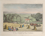 The Seat of M. Mitchell Esq. Henger, Cornwall, Thomas Rowlandson  British, Hand-colored etching and aquatint