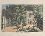 Temple at Strawberry Hill, from "Sketches from Nature", Thomas Rowlandson  British, Hand-colored etching and aquatint