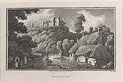 Ragland, from "Remarks on a Tour to North and South Wales, in the year 1797", John Hill  British, Etching and aquatint