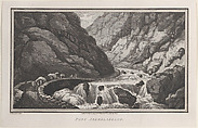 Pont Aberglasslyn, from "Remarks on a Tour to North and South Wales, in the year 1797", John Hill  British, Etching and aquatint