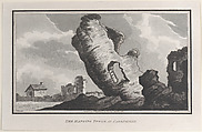 The Hanging Tower at Caerphilly, from "Remarks on a Tour to North and South Wales, in the year 1797", John Hill  British, Etching and aquatint