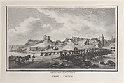 Aberistwith, from "Remarks on a Tour to North and South Wales, in the year 1797", John Hill  British, Etching and aquatint