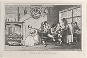 Inside of a Kitchen at Newcastle, from "Remarks on a Tour to North and South Wales, in the year 1797", John Hill  British, Etching and aquatint