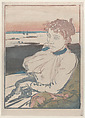 Convalescent, Mme Lepère, Auguste-Louis Lepère French, Color woodcut from four blocks; second state of two