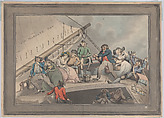 The Margate Hoy, Charles Catton, Jr. (British, London 1756–1819 New Paltz, New York), Hand-colored etching; second issue