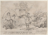 The Hanoverian Horse and British Lion, Thomas Rowlandson  British, Etching