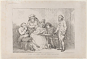 A Lady in Limbo, or Jew Bail Rejected, Thomas Rowlandson  British, Etching and stipple