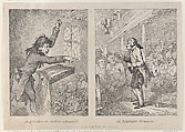 An Essay on the Sublime & Beautiful; The Maiden Speech, Thomas Rowlandson British, Etching
