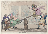 The Poll, Thomas Rowlandson British, Hand-colored etching