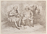 Commanders Engaged at Sea, Thomas Rowlandson  British, Etching