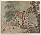 The Huntsman, Thomas Rowlandson British, Hand-colored etching and aquatint