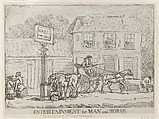 Entertainment for Man and Horse, Thomas Rowlandson ? British, Etching