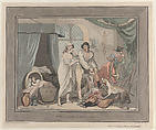 Four O'Clock in the Country, Thomas Rowlandson British, Hand-colored etching
