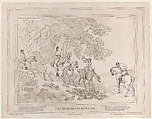 The Hunter (from The Life of a Racehorse, or The High-Mettled Racer), Thomas Rowlandson  British, Etching and aquatint