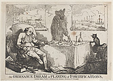 An Ordinance Dream or Planning of Fortifications, Thomas Rowlandson  British, Etching