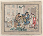 Traffic, Thomas Rowlandson (British, London 1757–1827 London), Hand-colored etching with aquatint
