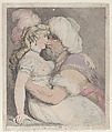 An Amorous Turk, Thomas Rowlandson  British, Hand-colored etching