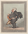 A Little Bigger, Thomas Rowlandson British, Hand-colored etching