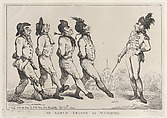 An Early Lesson of Marching, Thomas Rowlandson (British, London 1757–1827 London), Etching
