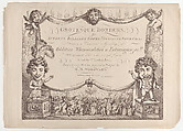 Grotesque Borders for Screens, Billiard Rooms, Dressing Rooms, &c &c, Thomas Rowlandson British, Etching in brown ink