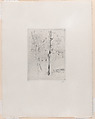 Landscape (Tree-trunks near a River), Berthe Morisot French, Drypoint