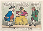 The Affectionate Farewell, or Kick for Kick, Thomas Rowlandson (British, London 1757–1827 London), Hand-colored etching