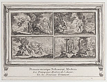 Four Biblical scenes: the main mysteries of the Old and New Testaments (Les principaux mystères de l'ancien et du nouveau testament), Charles Simmoneau French, Etching