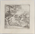 Venus stopping love, Charles Antoine Coypel  French, Etching