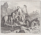 Book 3, Fable 1: Achille and Chiron, from "Fables Nouvelles", Nicolas Henry Tardieu  French, Etching and engraving