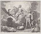Book 1, Fable 11: Bags of Destinies (Les Sacs des Destinées), from "Fables Nouvelles", Nicolas Henry Tardieu  French, Etching and engraving