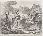 Book 4, Fable 13: the Treasure (Le Trésor), from "Fables Nouvelles", Nicolas Henry Tardieu  French, Etching and engraving