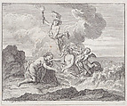 Book 2, Fable 17: the Man and the Siren (L'Homme et la Sirene), from "Fables Nouvelles", Nicolas Henry Tardieu  French, Etching and engraving