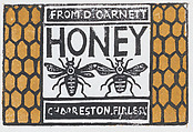 Honey Label for David Garnett at Charleston, Dora Carrington  British, Color woodcut